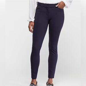 Express Navy Extreme Stretch Skinny Midrise Pants 10R